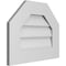 Ekena Millwork Octagonal Top Surface Mount PVC Gable Vent w/ 3-1/2"W x 1"P Standard Frame, 20"W x 16"H GVPOT20X1601SN - alternate 3